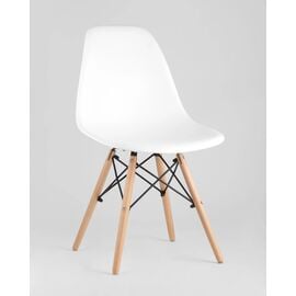 Стул Eames Style DSW, Основной цвет: Белый/дер.ножки, Ширина: 460, Глубина: 420, Высота: 810, Материал каркаса: Массив дерева, Материал ножек: Массив дерева, Материал сиденья: Пластик, Сидушка цвет: Синий, Цвет каркаса: светло коричневый, Спинка материал: Пластик, Вес: 3,4, Артикул: УТ000002361post-test