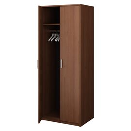 Шкаф для одежды деревянный, Основной цвет: Орех, Ширина: 770, Глубина: 580, Высота: 2000, Артикул: А-307post-test