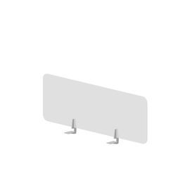 Фронтальный экран для отдельного стола Plexi, Основной цвет: белый молочный/алюминий, Ширина: 1200, Глубина: 6, Высота: 392, Артикул: UDSPFS120post-test