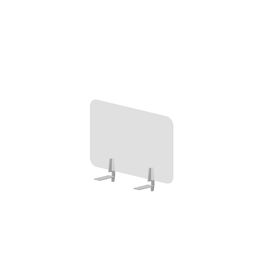 Торцевой финальный экран для столов Plexi, Основной цвет: белый молочный/алюминий, Ширина: 680, Глубина: 6, Высота: 392, Артикул: UPSLF068post-test