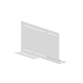 Настольный экран (размер основания 150мм), Основной цвет: Белый, Ширина: 600, Глубина: 15, Высота: 300, Артикул: UACDS60post-test