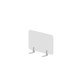 Торцевой промежуточный экран для столов Plexi, Основной цвет: белый молочный/алюминий, Ширина: 680, Глубина: 6, Высота: 392, Артикул: UPSLI068post-test