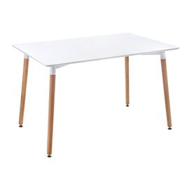 Стол Tabi white / wood, Основной цвет: Белый , Ширина: 1200, Глубина: 800, Высота: 730, Вес: 16,5, Артикул: 15357post-test