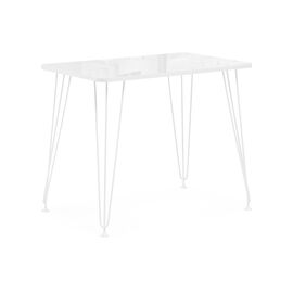 Стеклянный стол Химера, Основной цвет: Белый/Белый, Ширина: 900, Глубина: 600, Высота: 740, Цвет металлокаркаса (Столы): Белый, Вес: 15,7, Артикул: 514796post-test