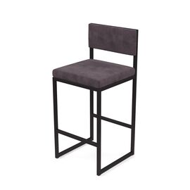 Барный стул Барнс-65, Основной цвет: На выбор, Ширина: 400, Глубина: 400, Высота: 650, Максимальная высота: 900, Материал каркаса: Металл, Материал сиденья: Ткань, Артикул: AL 301Spost-test