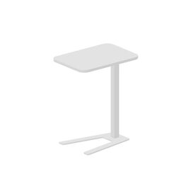 Приставной журнальный стол, Основной цвет: Белый/Белый, Ширина: 500, Глубина: 350, Высота: 624, Цвет металлокаркаса (Столы): Белый, Артикул: ULT5035post-test