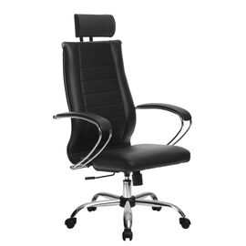 Кресло МЕТТА Комплект 33, Основной цвет: Черный, Пятилучье материал: Хром овалpost-test