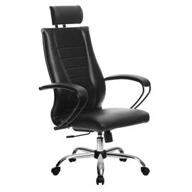 Кресло МЕТТА Комплект 34, Основной цвет: Черный, Пятилучье материал: Хром овалpost-test