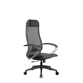 Кресло МЕТТА Комплект 4, Основной цвет: Черный, Пятилучье материал: пластик прямойpost-test