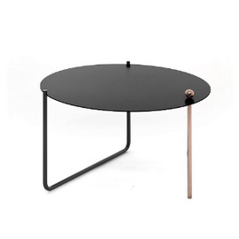 COFFEE NEO M стол кофейный, Основной цвет: черный/бронзовый, Ширина: 580, Глубина: 380post-test