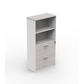 Комбинированный шкаф низкий DG90-2.080161G / Two-Door Cabinet Frame, Основной цвет: S-57- Warm White/S-66- Eucalyptus, Количество полок (Шкафы): 2, Ширина: 800, Глубина: 400, Высота: 1614, Материал дверей: ЛДСП/Меламин, Стекло: Нет, Цвет фасадов: S-66- Eucalyptus, Топ: S-66- Eucalyptus, Количество ящиков: 2, Тип замка: Центральный, Объём: 0,14, Артикул: DG90-2.080161Gpost-test