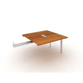 Приставной элемент на м/к / Extended Desk of Meeting Table, Основной цвет: S-28 Red apple/S-29 White, Ширина: 1200, Глубина: 1200, Высота: 750, Цвет металлокаркаса (Столы): S-29 White, Материал каркаса: Алюминий, Материал столешницы: Меламин, Отверстия под кабель-каналы: Опционально, Объем: 0,18, Артикул: DE722-5.120120post-test