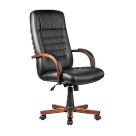 Кресло Riva Chair RCH M 155 A, Основной цвет: Черный, Ширина: 500, Глубина: 480, Высота: 750, Материал спинки: Экокожа, Материал сидушки: Экокожа, Материал подлокотников: Дерево/экокожа, Материал крестовины: Металлическая с деревянными накладками, Механизм качания: Топ-Ган, Рекомендованная максимальная нагрузка: 120 кг, Объем: 0,5, Вес: 25post-test