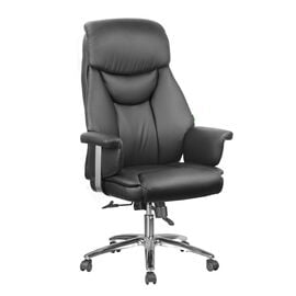 Кресло Riva Chair RCH 9501, Основной цвет: Черный, Ширина: 720, Глубина: 740, Высота: 1280, Материал спинки: Натуральная кожа, Материал сидушки: Натуральная кожа, Материал подлокотников: Кожа, Механизм качания: ТопГан Мульти - механизм качания с возможностью фиксации кресла в любом положении, Рекомендованная максимальная нагрузка: 150 кг, Цвет крестовины: Хром, Объем: 0,22, Вес: 23post-test