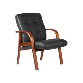 Кресло Riva Chair RCH М 165 D/B, Основной цвет: Черный, Ширина: 700, Глубина: 520, Высота: 980, Материал спинки: Кожа натуральная, Материал сидушки: Кожа натуральная, Материал подлокотников: натуральное дерево, Материал крестовины: ножки, натуральное дерево, Механизм качания: Нет, Подголовник: Нет, Подголовник регулировка: Нет, Пятилучье материал: 4 ножки, Рекомендованная максимальная нагрузка: 120, Ролики: Нет, Цвет крестовины: натуральное дерево, Спинка регулировка: Нет, Материал каркаса: ножки, натуральное дерево, Цвет подлокотников: натуральное дерево, Артикул: М 165 D/Bpost-test