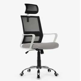 Кресло Riva Chair RCH Mint (1029HW), Основной цвет: белый пластик/черный, Ширина: 470, Глубина: 600, Высота: 1140, Материал спинки: Сетка, Материал сидушки: Ткань, Механизм качания: топ ган, Рекомендованная максимальная нагрузка: 120, Артикул: 1029HWpost-test