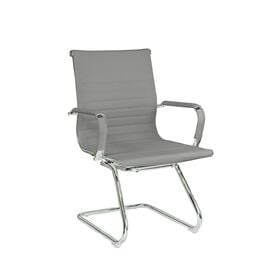 Кресло Riva Chair RCH 6002-3E, Основной цвет: Серый, Ширина: 570, Глубина: 600, Высота: 890, Материал спинки: Экокожа, Материал сидушки: Экокожа, Вес: 10,1, Артикул: 6002-3Epost-test