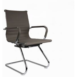 Кресло Riva Chair Hugo RCH 6002-3EC, Основной цвет: Серый, Ширина: 570, Глубина: 600, Высота: 890, Материал спинки: Экокожа, Материал сидушки: Экокожа, Материал подлокотников: металл, с накладками из экокожи в цвет сиденья, Материал крестовины: Хромированный металлический каркас, Подголовник: Нет, Подголовник регулировка: Нет, Пятилучье материал: рама, металлическая хром, Рекомендованная максимальная нагрузка: 120, Ролики: d50/PU, Цвет крестовины: Хром, Спинка регулировка: Нет, Материал каркаса: металлическое хромированное, Цвет подлокотников: металл, с накладками из экокожи в цвет сиденья, Артикул: 6002-3ECpost-test