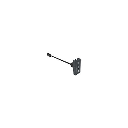 Модуль 1 ЮСБ С-Тайп коннектор (USB C-Type connector), Основной цвет: Антрацит, Ширина: 45, Высота: 225, Артикул: УМУК (UMUC)post-test
