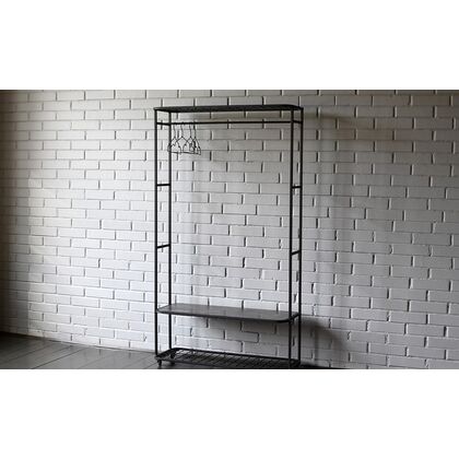 Рейл для одежды Дресс Ап (Dress Up), Основной цвет: Карбон Грай (Carbon Gray), Ширина: 100, Высота: 1800, Глубина: 350, Вес: 22, Объем: 0,63, Артикул: Дресс Уп (Dress Up)post-test