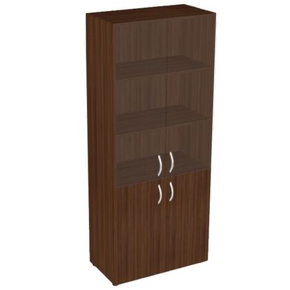 Шкаф-витрина высокий 5 ур. без топа, Основной цвет: Венге, Ширина: 800, Высота: 1945, Глубина: 450, Артикул: ФР-6.0+8.0+51.0*2+8.3*2post-test