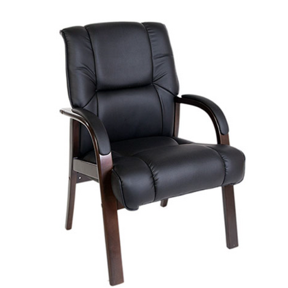 Кресло Чеир Д (Chair D), Основной цвет: Чёрный, Ширина: 650, Высота: 1100, Глубина: 670, Материал сиденья: экокожа, Материал спинки: экокожаpost-test