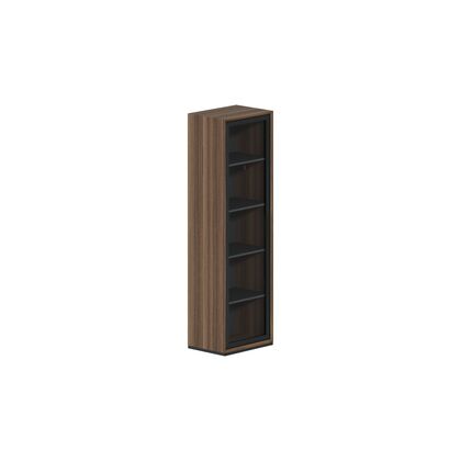 Корпус шкафа 1-секционного 620х450х2060, Основной цвет: Американский орех, Ширина: 620, Высота: 2060, Глубина: 450, Артикул: КвЗ.301.БВ (QZ.301.BW)post-test