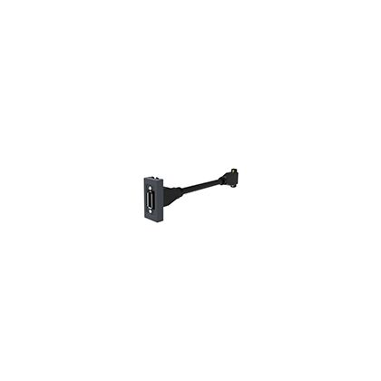 Модуль 1 ДИСПЛЕЙПОРТ (DISPLAYPORT), Основной цвет: Антрацит, Ширина: 45, Высота: 225, Артикул: УМДИСП (UMDISP)post-test