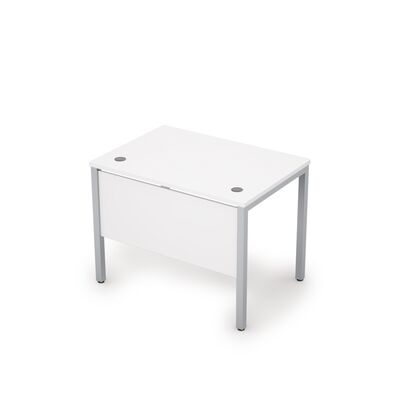 Стол прямолинейный, экран ЛДСП, метеллокаркас 40х40 АВА (AVA), Длина: 1600, Основной цвет: белый/алюминий матовый, Ширина: 600, Высота: 750, Вес: 35,82, Объем: 0,106, Артикул: 6МД.064post-test