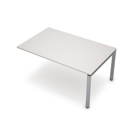 Бенч-система для переговорных столов, конечный модуль, металлокаркас 60х30 АВА (AVA), Основной цвет: белый/алюминий матовый, Ширина: 1000, Высота: 750, Глубина: 1000, Вес: 31,43, Объем: 0,178, Артикул: 6МПК.601post-test