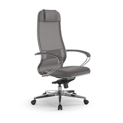 Кресло Самурай Комфорт Эс Инфинити (Samurai Comfort S Infinity), Основной цвет: Серый, Материал крестовины: Металл, Материал сиденья: сетка, Механизм: Мультиблок со слайдером, Материал спинки: Сетка черная, Цвет крестовины: Хромpost-test