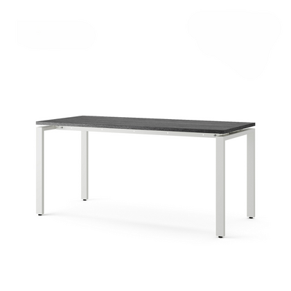 Стол офисный Кобор П-160 (Kobor P-160)/80, Основной цвет: древесина графит Х1123 СТ22 (H1123 ST22)/белый муар РАЛ9016 (RAL9016), Ширина: 1600, Высота: 750, Глубина: 800, Вес: 33, Объем: 0,96, Артикул: 210373post-test