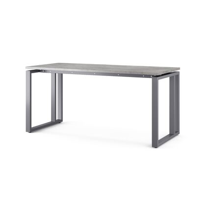 Стол офисный Кобор (Kobor) О2-180/60, Основной цвет: бетон чикаго Ф186 СТ9 (F186 ST9)/графит муар РАЛ7024 (RAL7024), Артикул: 213459post-test