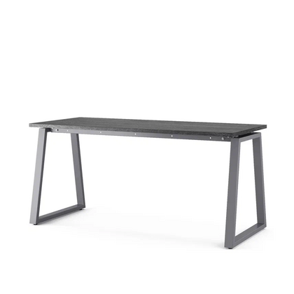 Стол компьютерный Кобор КТР-80 (Kobor KTR-80)/70, Основной цвет: древесина графит Х1123 СТ22 (H1123 ST22)/графит муар РАЛ7024 (RAL7024), Артикул: 253898post-test
