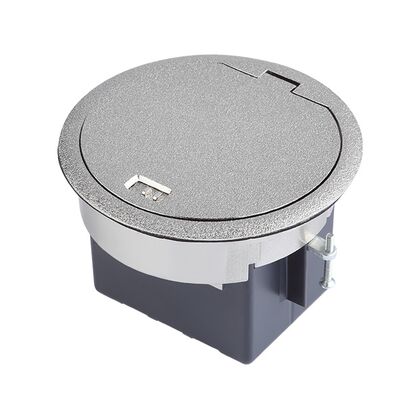 Люк Ипи 65 (IP65) для установки в фальш-пол 45х45 + 22,5х45, Основной цвет: Серебро, Артикул: 120101 СР (120101 SR)post-test