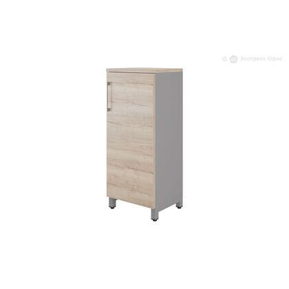 Шкаф распашной Кобор ХР (Kobor HR)/3-45/40/M, Основной цвет: дуб натуральный Х1180 СТ37 (H1180 ST37)/алюминиевый металлик РАЛ9006 (RAL9006), Ширина: 450, Высота: 1200, Глубина: 400, Вес: 18, Объем: 0,216, Артикул: 220970post-test
