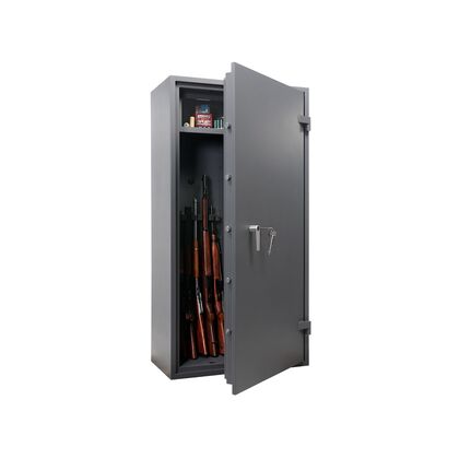 Оружейный сейф АСГ (ASG)/Комби (Combi), Количество полок: 3, Основной цвет: Графит (РАЛ 7024 (RAL 7024)), Ширина: 880, Высота: 1650, Глубина: 450, Тип замка: ключевой, Артикул: АСГ/КОМБИ (ASG/COMBI)post-test