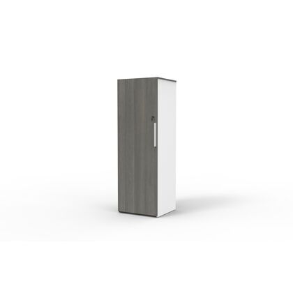 Гардероб правый / Вардроуб (Wardrobe), Основной цвет: С-57 Варм Вхите (S-57 Warm White), Материал дверей: ЛДСП/Меламин, Цвет фасадов: С-76 Карбон Блак (S-76 Carbon Black), Ширина: 600, Высота: 1800, Глубина: 570, Стекло: Нет, Тип замка: Нет, Двери: ЛДСП/Меламин, Топ: ЛДСП, Объем: 0,13, Артикул: ДМА90Р.060180 (DMA90R.060180)post-test