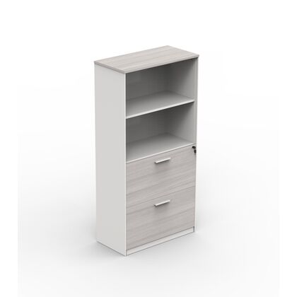 Комбинированный шкаф низкий / Ту-Дор Кабинет Фрейм (Two-Door Cabinet Frame), Материал дверей: ЛДСП/Меламин, Основной цвет: С-57- Варм Вхите/С-66- Еукалйптус (S-57- Warm White/S-66- Eucalyptus), Цвет фасадов: С-66- Еукалйптус (S-66- Eucalyptus), Количество полок: 2, Ширина: 800, Количество ящиков: 2, Высота: 1614, Глубина: 400, Стекло: Нет, Тип замка: Центральный, Топ: С-66- Еукалйптус (S-66- Eucalyptus), Объем: 0,14, Артикул: ДГ90-2.080161Г (DG90-2.080161G)post-test