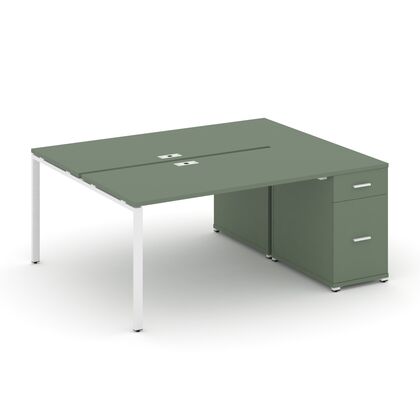 Концепт Рабочая станция с 1 опорной тумбой 1600x1480x750, Основной цвет: Кобо/Металл белый, Ширина: 1600, Высота: 750, Глубина: 1480, Максимальная ширина: 1600, Максимальная глубина: 1480, Максимальная высота: 750, Объем: 0,356, Бренд: РИВА ОООpost-test