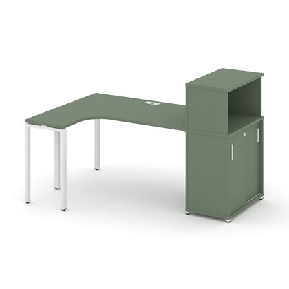 Концепт Стол эргономичный с опорным шкафом-купе с надставкой низ. 2000x1180x1140, Основной цвет: Кобо/Металл белый, Ширина: 2000, Высота: 1140, Глубина: 1180, Максимальная ширина: 2000, Максимальная глубина: 1180, Максимальная высота: 1140, Объем: 0,231, Бренд: РИВА ОООpost-test