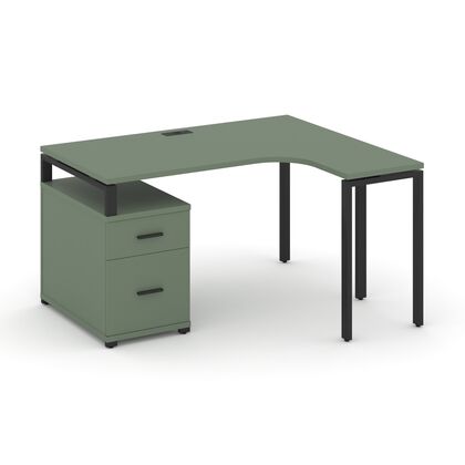 Концепт Стол эргономичный с опорной тумбой 1580/1946x1180x750, Основной цвет: Кобо/Металл Черный, Ширина: 1946, Высота: 750, Глубина: 1180, Максимальная ширина: 1946, Максимальная глубина: 1180, Минимальная ширина: 1580, Максимальная высота: 750, Объем: 0,229, Бренд: РИВА ОООpost-test