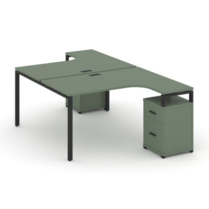 Концепт Рабочая станция с 2 опорными тумбами 1380x2400/3532x750, Основной цвет: Кобо/Металл Черный, Ширина: 1380, Высота: 750, Глубина: 3532, Максимальная ширина: 1380, Максимальная глубина: 3532, Максимальная высота: 750, Минимальная глубина: 2400, Объем: 0,355, Бренд: РИВА ОООpost-test
