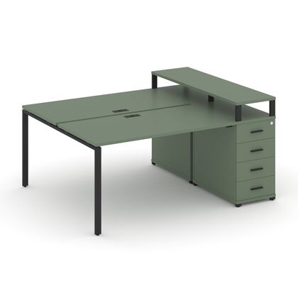 Концепт Рабочая станция с 1 опорной тумбой 1400x1480x917, Основной цвет: Кобо/Металл Черный, Ширина: 1400, Высота: 917, Глубина: 1480, Максимальная ширина: 1400, Максимальная глубина: 1480, Максимальная высота: 917, Объем: 0,291, Бренд: РИВА ОООpost-test