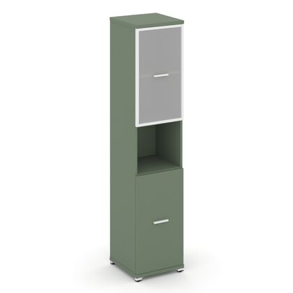 Концепт Шкаф 1 узкая секция 5 ниш 420x420x1922, Основной цвет: Кобо/Металл Белый/сатин, Ширина: 420, Высота: 1922, Глубина: 420, Максимальная ширина: 420, Максимальная глубина: 420, Максимальная высота: 1922, Объем: 0,079, Бренд: РИВА ОООpost-test