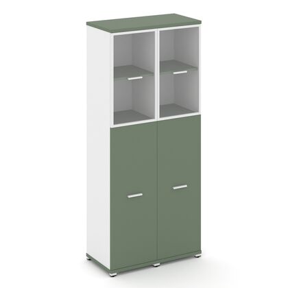 Концепт Шкаф 2 узкие секции 5 ниш 836x420x1922, Основной цвет: Кобо/Белый Бриллиант/Металл Белый/прозрачный, Ширина: 836, Высота: 1922, Глубина: 420, Максимальная ширина: 836, Максимальная глубина: 420, Максимальная высота: 1922, Объем: 0,147, Бренд: РИВА ОООpost-test