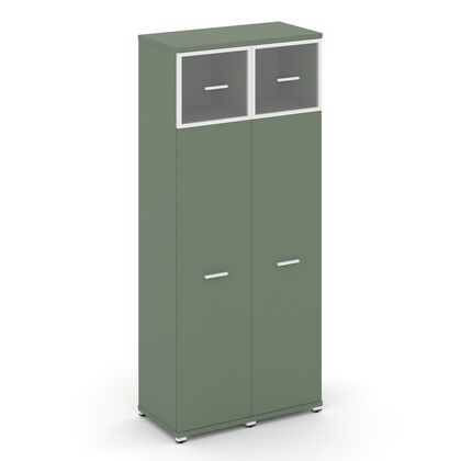 Концепт Шкаф 2 узкие секции 5 ниш 836x420x1922, Основной цвет: Кобо/Металл Белый/Прозрачный, Ширина: 836, Высота: 1922, Глубина: 420, Максимальная ширина: 836, Максимальная глубина: 420, Максимальная высота: 1922, Объем: 0,145, Бренд: РИВА ОООpost-test