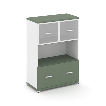 Концепт Шкаф 1 широкая секция 3 ниши 836x420x1186, Основной цвет: Кобо/Белый Бриллиант/Металл Белый/сатин, Ширина: 836, Высота: 1186, Глубина: 420, Максимальная ширина: 836, Максимальная глубина: 420, Максимальная высота: 1186, Объем: 0,082, Бренд: РИВА ОООpost-test