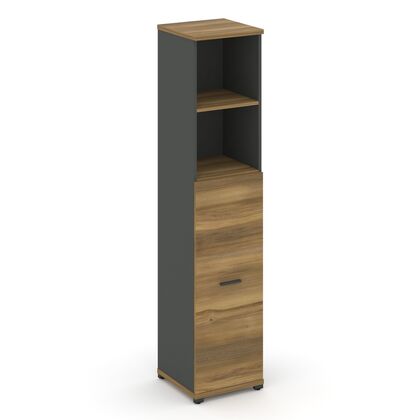 Концепт Шкаф 1 узкая секция, 5 ниш 420x420x1922, Основной цвет: Сандал Янтарный/Антрацит/Металл Антрацит, Ширина: 420, Высота: 1922, Глубина: 420, Максимальная ширина: 420, Максимальная глубина: 420, Максимальная высота: 1922, Объем: 0,065, Бренд: РИВА ОООpost-test
