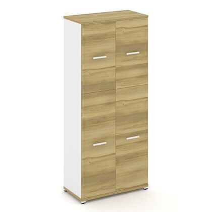 Концепт Шкаф 1 широкая секция 5 ниш 836x420x1922, Основной цвет: Дуб Винченцо/Белый Бриллиант/Металл Белый, Ширина: 836, Высота: 1922, Глубина: 420, Максимальная ширина: 836, Максимальная глубина: 420, Максимальная высота: 1922, Объем: 0,105, Бренд: РИВА ОООpost-test